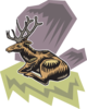 Deer Sitting Art Clip Art
